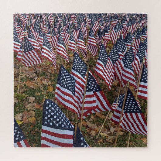 US Flagge unsere Veteranen Puzzle (Vertikal)