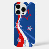 US Flagge unter abstrakter amerikanischer Flagge Case-Mate iPhone Hülle (Rückseite)