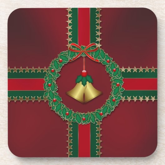 US Flagge Untersetzer Weihnachten Cork (Vorderseite)