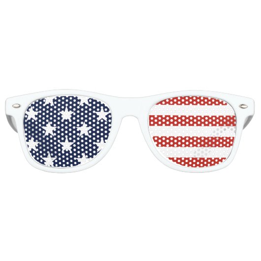 US Flagge US Flag Adult Party Shades Sonnenbrille (Vorderseite)