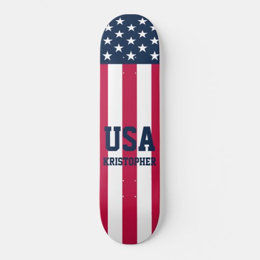 US Flagge US-Flagge Skateboard (Vorderseite)