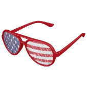 US-Flagge US Flagge Sonnenbrille (Schrägansicht)