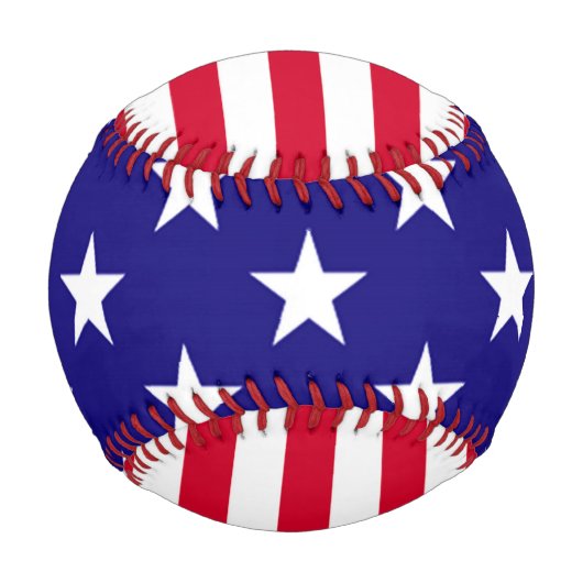 US Flagge - US-Flaggendesign Baseball (Rückseite)