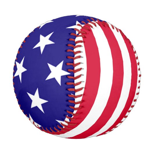 US Flagge - US-Flaggendesign Baseball (Schrägansicht)