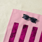US Flagge: US-Flaggendesign in Rosa Strandtuch (Beispiel)