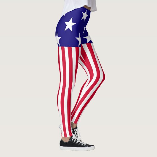 US Flagge USA Decor on Leggings (Rechts)