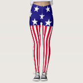 US Flagge USA Decor on Leggings (Vorderseite)