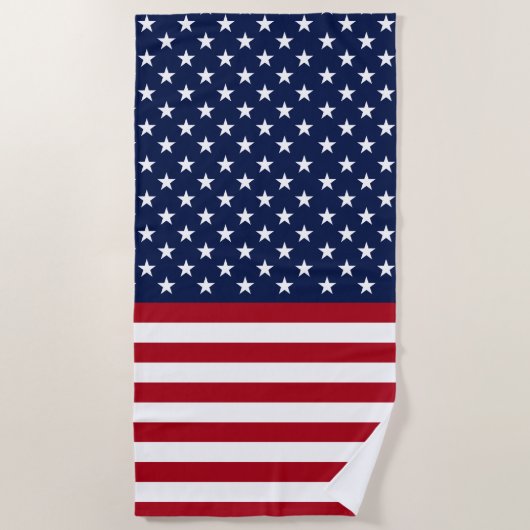US Flagge USA-Flagge Strandtuch (Vorderseite)