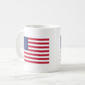 US-Flagge. USA. Kaffeetasse (Vorderseite Links)