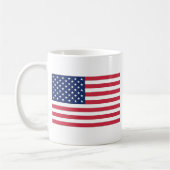 US-Flagge. USA. Kaffeetasse (Links)