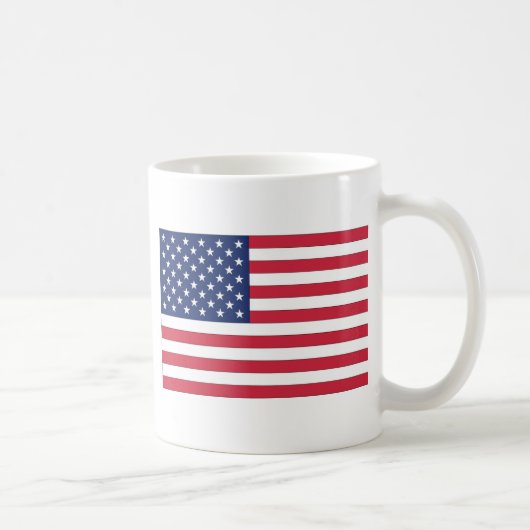 US-Flagge. USA. Kaffeetasse (Rechts)