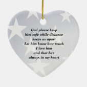 US Flagge - USA/Militärgebet Keramikornament (Hinten)