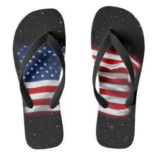 US Flagge USA Patriotische amerikanische Flagge Badesandalen