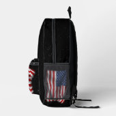 US Flagge USA Patriotische amerikanische Flagge Bedruckter Rucksack (Rechts)