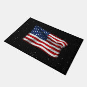 US Flagge USA Patriotische amerikanische Flagge Fußmatte (Schrägansicht)