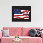 US Flagge USA Patriotische amerikanische Flagge Leinwanddruck (Insitu (Wohnzimmer))