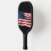 US Flagge USA Patriotische amerikanische Flagge Pickleball Schläger (Links)