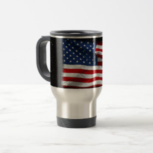 US Flagge USA Patriotische amerikanische Flagge Reisebecher