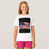 US Flagge USA Patriotische amerikanische Flagge T-Shirt (Vorne ganz)