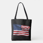US Flagge USA Patriotische amerikanische Flagge Tasche (Rückseite)