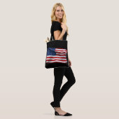 US Flagge USA Patriotische amerikanische Flagge Tasche (Am Model)