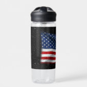 US Flagge USA Patriotische amerikanische Flagge Trinkflasche (Vorderseite)