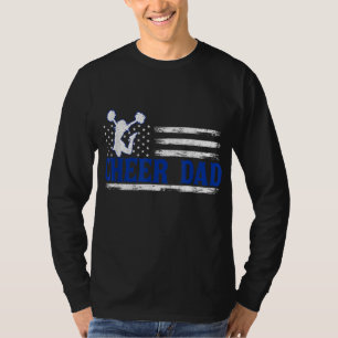 US-Flagge Vater für Männer Funny Vaterschaft jubel T-Shirt