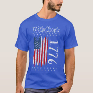 US-Flagge Verfassung der USA Patriotisch 4. Juli T-Shirt