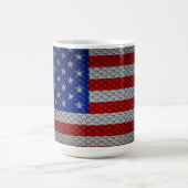 US-Flagge. Verwandlungstasse (Zentrum)