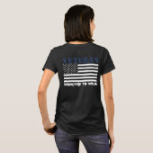 US-Flagge - Veteran NAVY BLUE - es lohnt sich zu t T-Shirt (Schwarz voll)