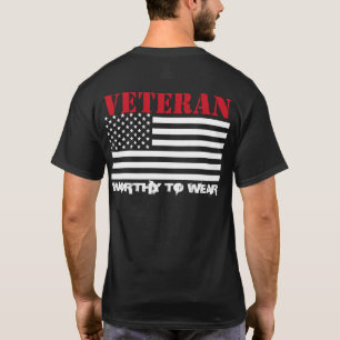 US-Flagge - Veteran USMC RED - es lohnt sich zu tr T-Shirt