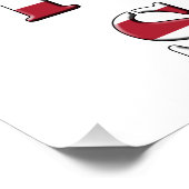 US Flagge Vielen Dank für Ihren Service Poster (Ecke)