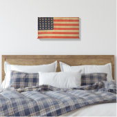US Flagge Vintage Patriotische Amerikanische Flagg Leinwanddruck (Insitu (Schlafzimmer))