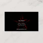 US-Flagge Visitenkarte (Rückseite)