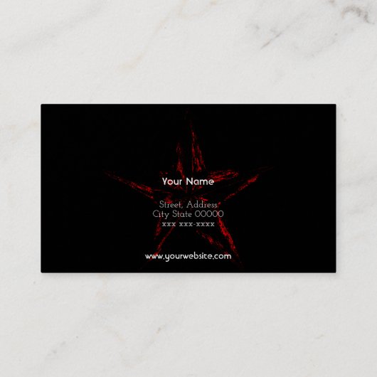 US-Flagge Visitenkarte (Rückseite)