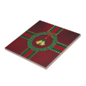 US Flagge-Weihnachten Trivet Fliese (Seite)