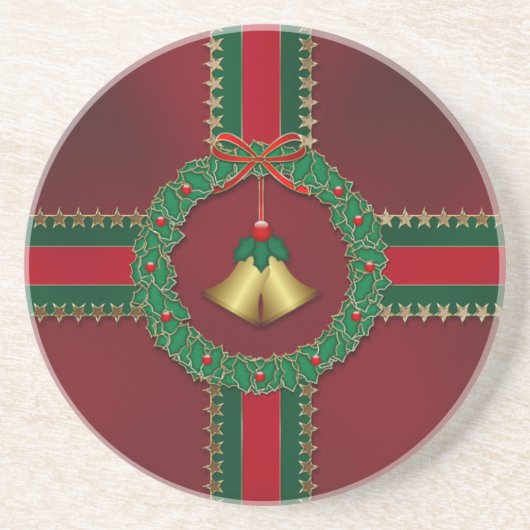 US Flagge Weihnachten Untersetzer (Vorne)