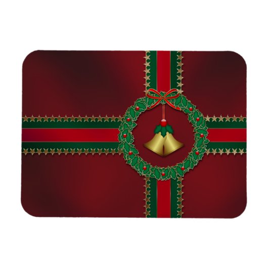 US Flagge Weihnachts Flexible Magnet (Horizontal)