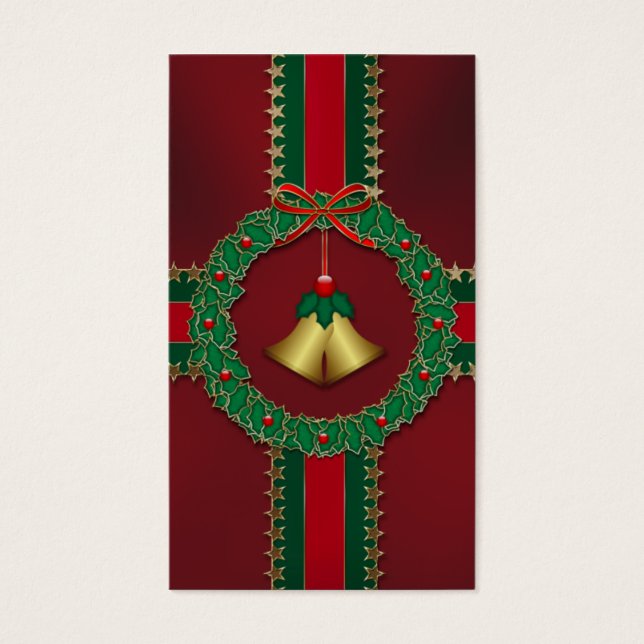 US Flagge Weihnachts-Lesezeichen (Vorderseite)