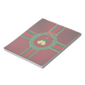 US Flagge Weihnachts-Notepad Notizblock (Rotiert)