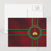 US Flagge Weihnachts Postkarte (Vorne/Hinten)