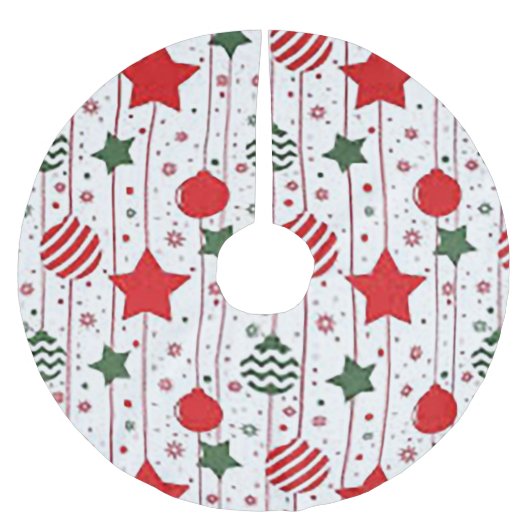 US Flagge Weihnachtsbaumrock Polyester Weihnachtsbaumdecke (Vorderseite)