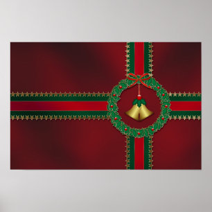 US Flagge Weihnachtsdrucke Poster