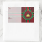 US Flagge Weihnachtsgeschenke Aufkleber (Tasche)