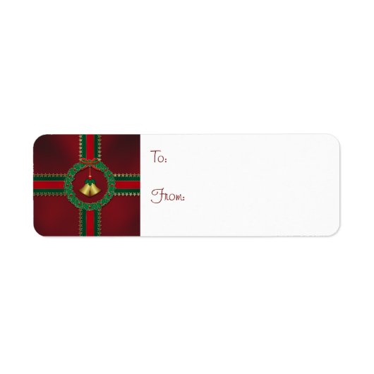 US Flagge Weihnachtsgeschenke Labels (Vorne)