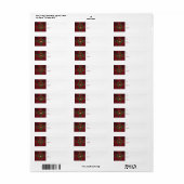 US Flagge Weihnachtsgeschenke Labels (Vorne)