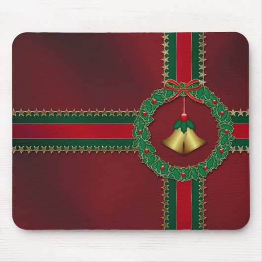 US Flagge Weihnachtsmousepad Mousepad (Vorne)