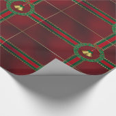 US Flagge Weihnachtswrapping Paper Geschenkpapier (Ecke)