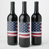 US Flagge Weinetikett (Flaschen)
