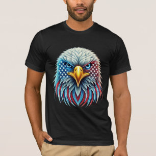 US-Flagge Weißkopfseeadler Patriotisch T-Shirt